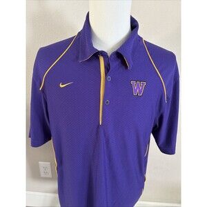 Nike University of Washington Champion Polo Shirt UW Dawgs Huskies Men’s Large